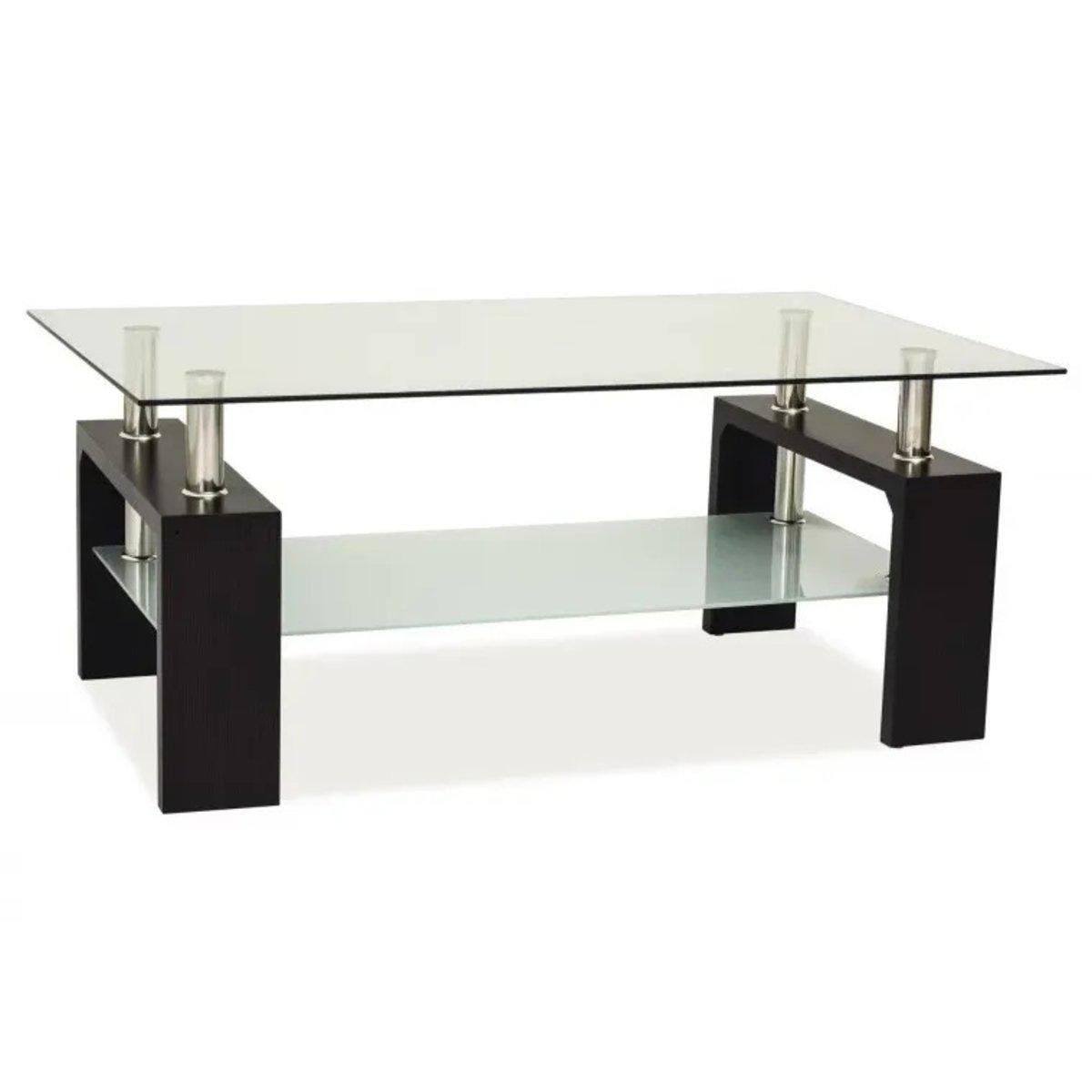 Стіл журнальний КватроXS-3021 Мікс Меблі Чорний - фото 1 Стіл журнальний КватроXS-3021 Мікс Меблі Чорний - фото 1