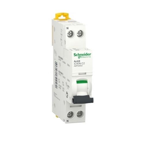 Автоматический выключатель Schneider Electric Acti9 iC40N 2 полюса 2A тип C 6 kA A9P54602 (74947)