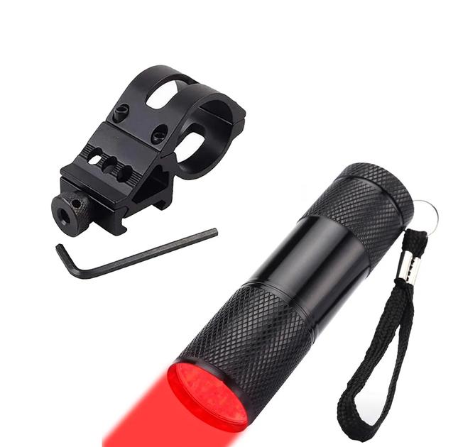 Фонарь ClefersTac R87P-YP59 с креплением на планку пикантини с красным светом для ночных операций (50711191)