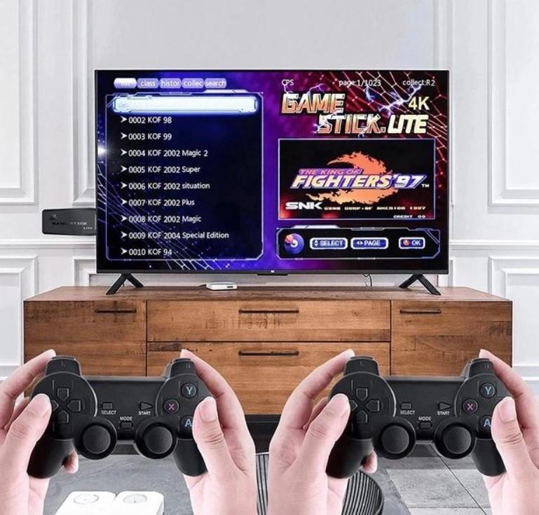 Ігрова приставка з бездротовими джойстиками Game Stick 8626 64 Gb HDMI Black (589503) - фото 6