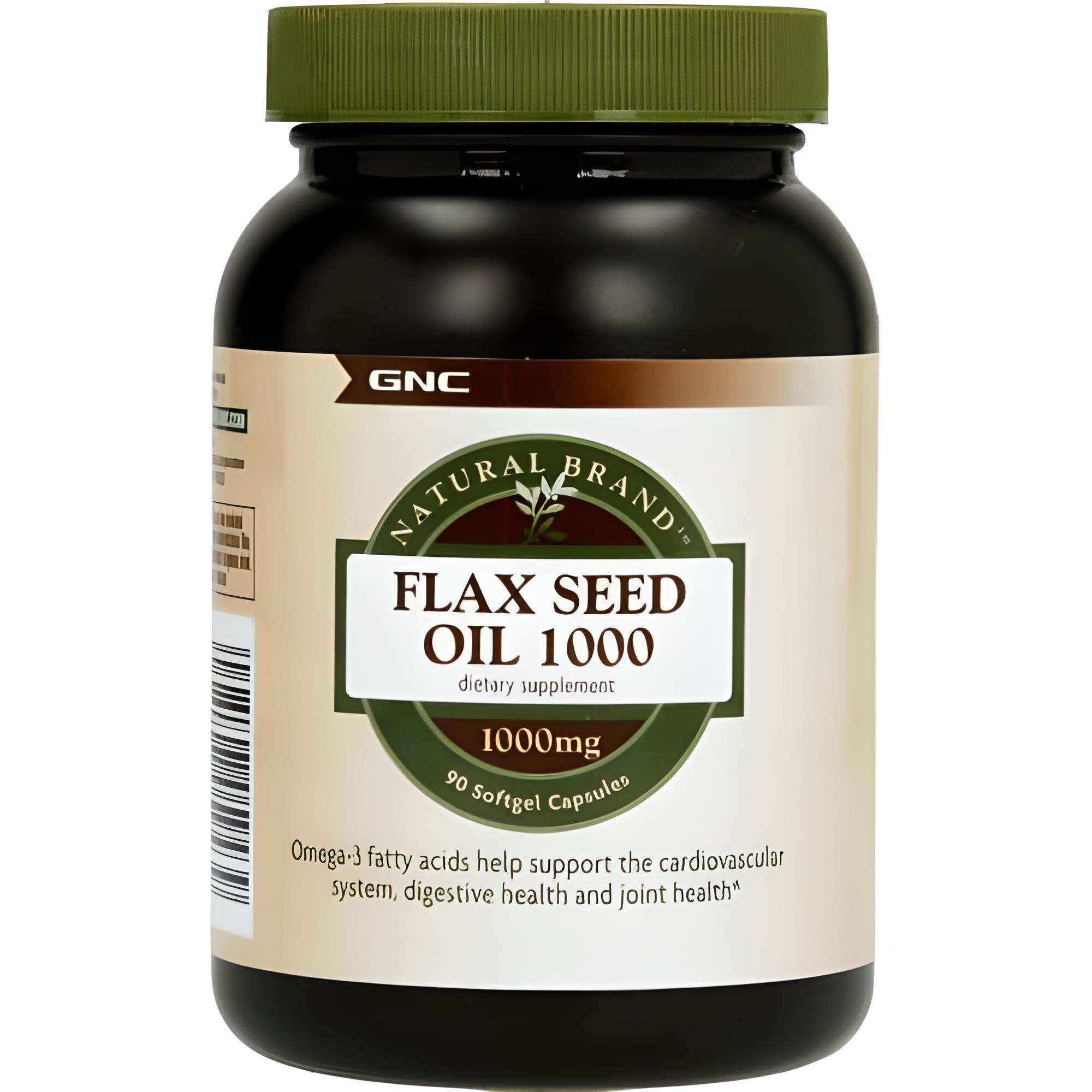 Масло семян льна Flax Seed Oil 1000 90 softgels