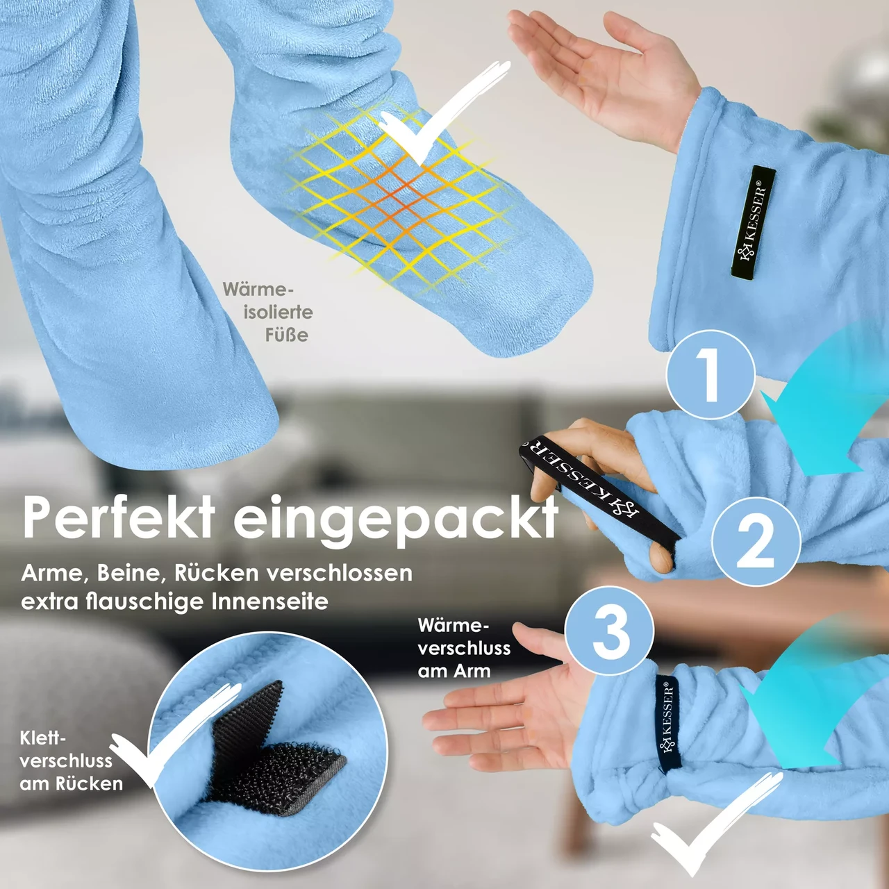 Ковдра-плед KESSER 200x140 см (225262457139bl-200x140) - фото 7 Ковдра-плед KESSER 200x140 см (225262457139bl-200x140) - фото 7