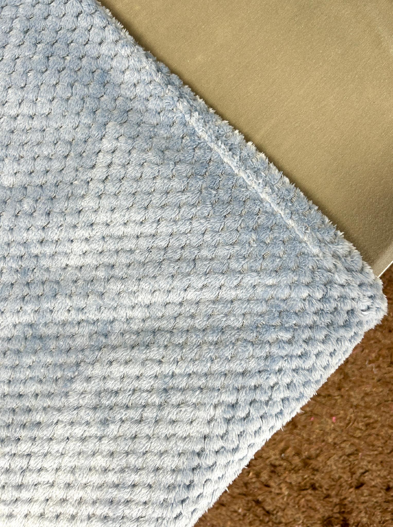 Плед бамбуковый Однотонное наслаждение 145х210 см Голубой (B-7120/2) - фото 5