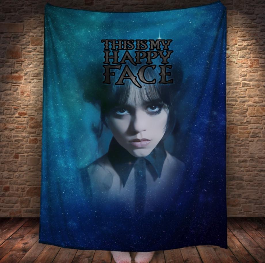 Плед із 3D принтом Уенздей Аддамс 150х200 см (epi_1929) Плед із 3D принтом Уенздей Аддамс 150х200 см (epi_1929)