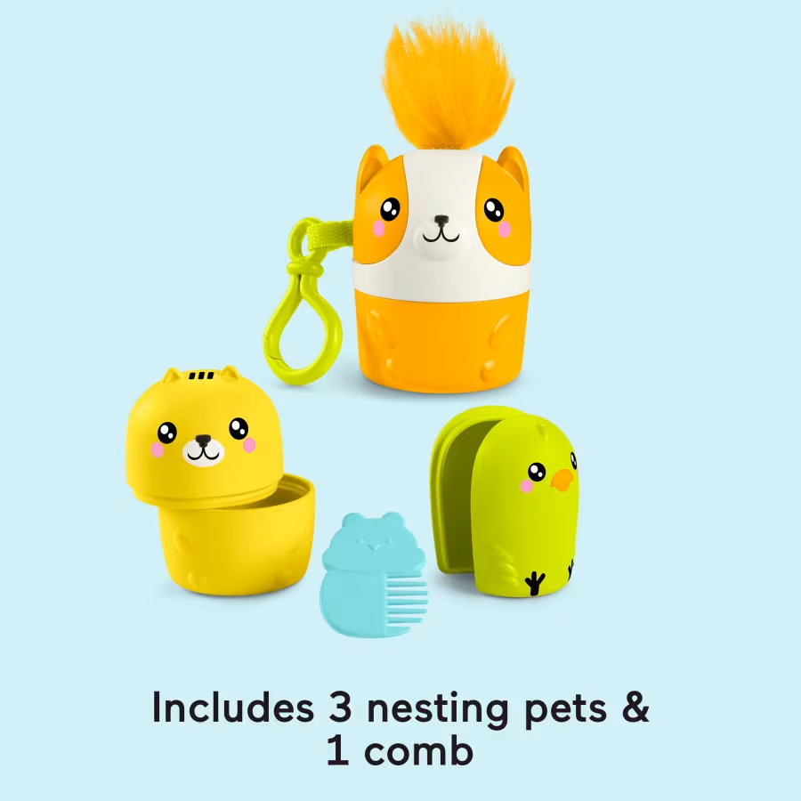 Игрушка для малышей Fisher-Price FP Pets On-The-Go Nesting Pets Stacking Toy For Preschool Kids 4 Pieces (2598024099) - фото 6