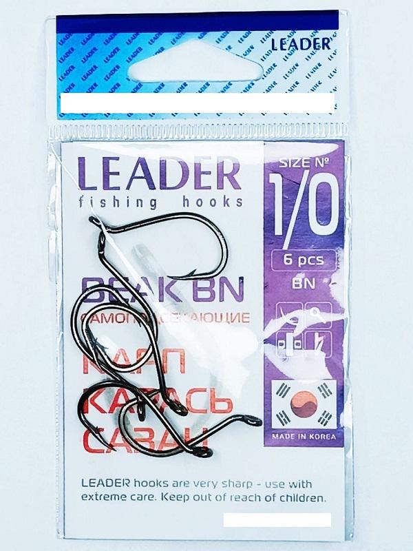 Крючок Leader Beak BN № 1/0 6 шт. (10010)
