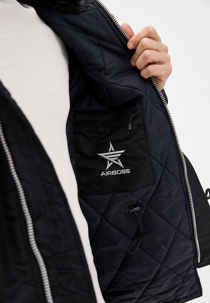 Куртка зимняя Airboss Winter Parka 3XL Черный (28652) - фото 4 Куртка зимняя Airboss Winter Parka 3XL Черный (28652) - фото 4
