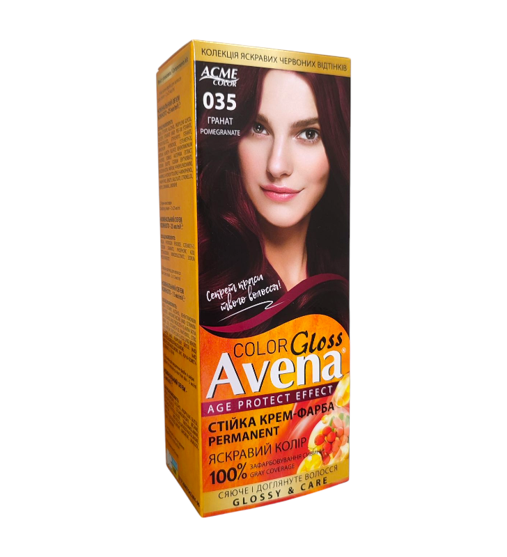 Стойкая крем-краска для волос Acme Color AVENA 035 Гранат