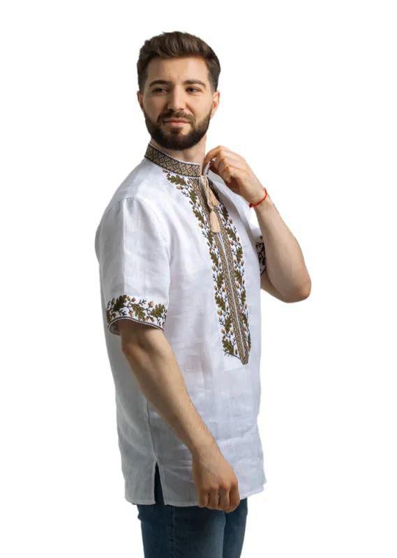 Вышиванка мужская р. 46 Белый (399) - фото 3 Вышиванка мужская р. 46 Белый (399) - фото 3