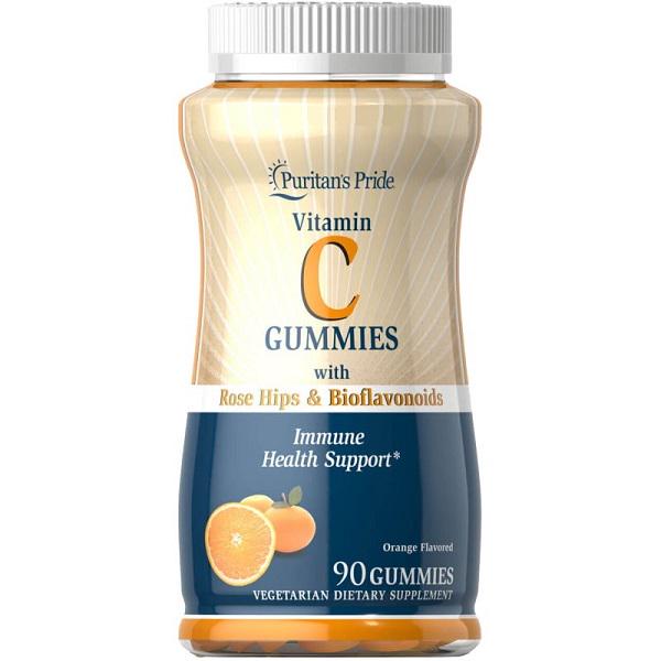 Витамин C Puritan's Pride Vitamin C with Bioflavonoids & Rose Hips 90 жув. цук. (000020765)
