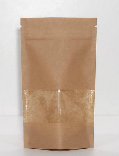 Дой-пак Крафт/Окно zip-замок 50 г 100x170 мм