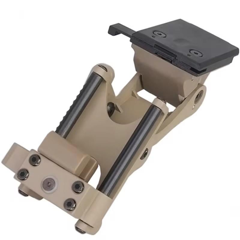 Крепление для ПНВ на шлем с разъемом NVG для PVS-7 PVS-14 Светло-коричневый (101006) - фото 3 Крепление для ПНВ на шлем с разъемом NVG для PVS-7 PVS-14 Светло-коричневый (101006) - фото 3