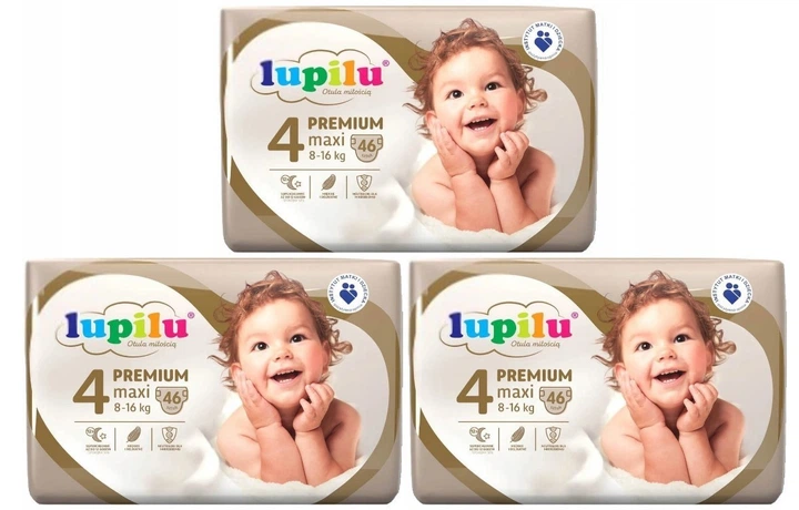 Подгузники детские Lupilu Premium Maxi 4 8-16 кг 138 шт. (43067564)
