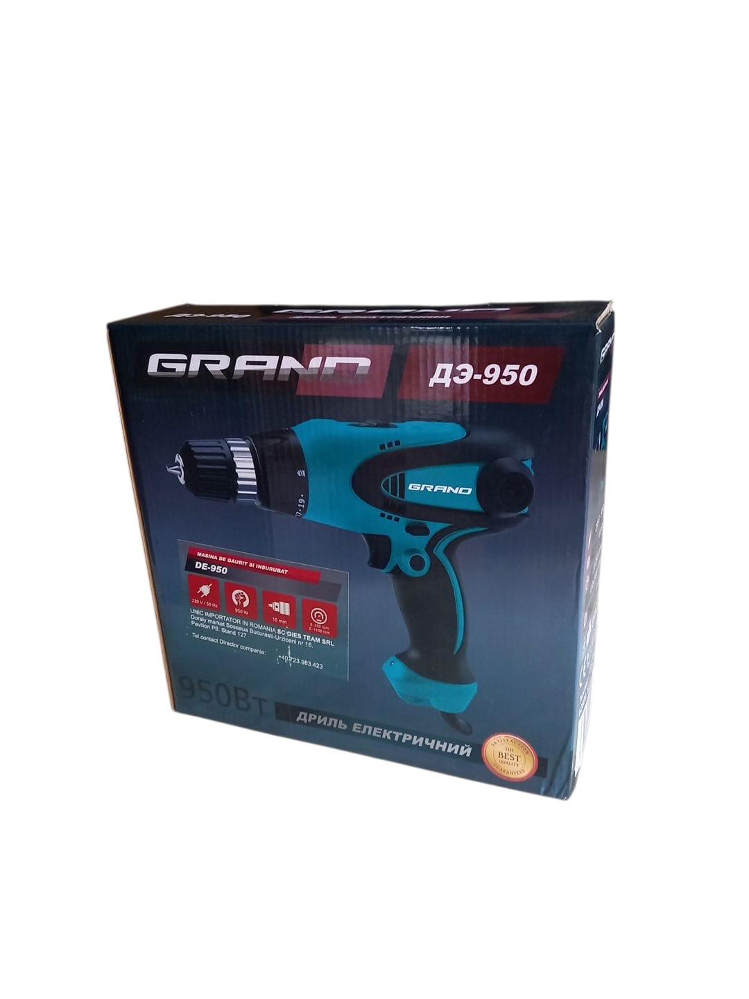 Дриль електричний Grand ДЕ-950 (26881539) - фото 3 Дриль електричний Grand ДЕ-950 (26881539) - фото 3