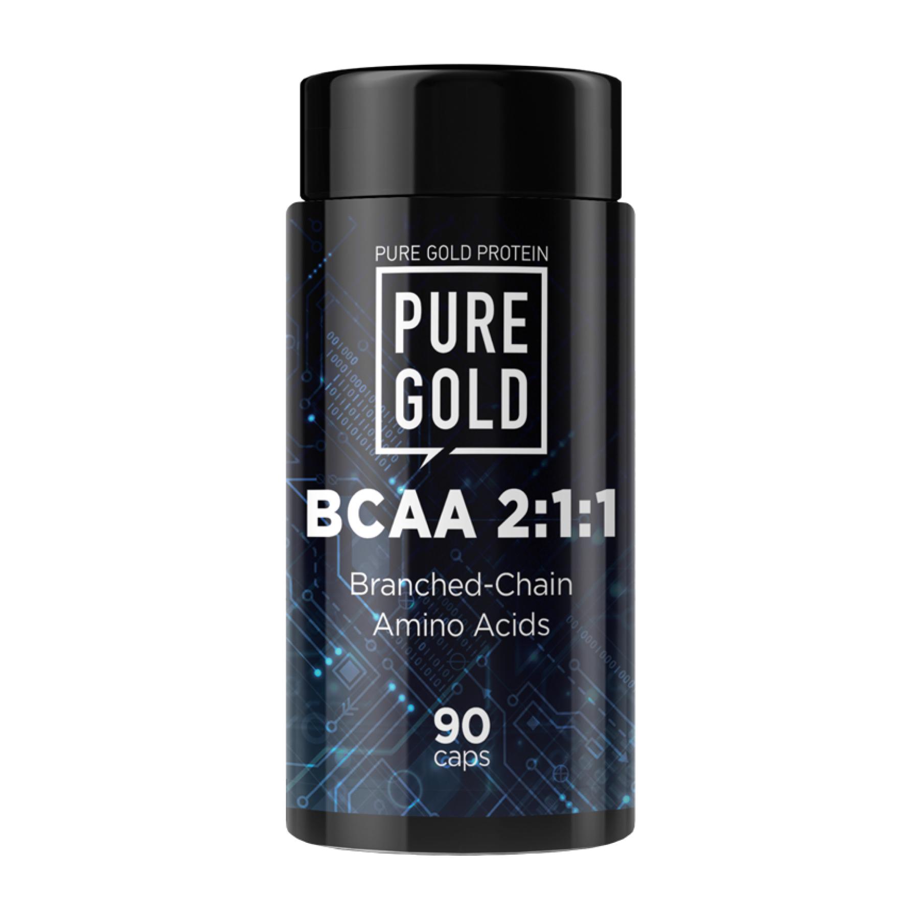 Комплекс аминокислот Pure Gold BCAA 2/1/1 90 капс.