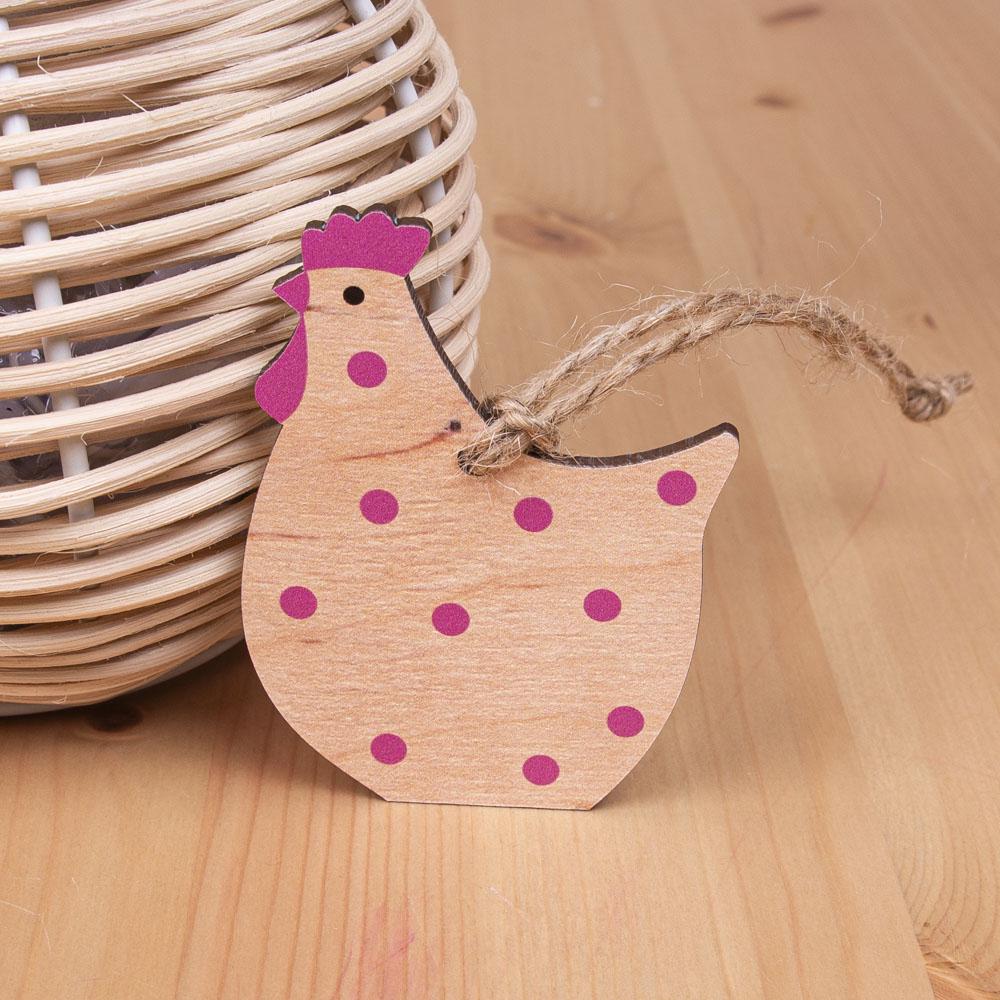 Подвеска курочка в горошек (1184-1)