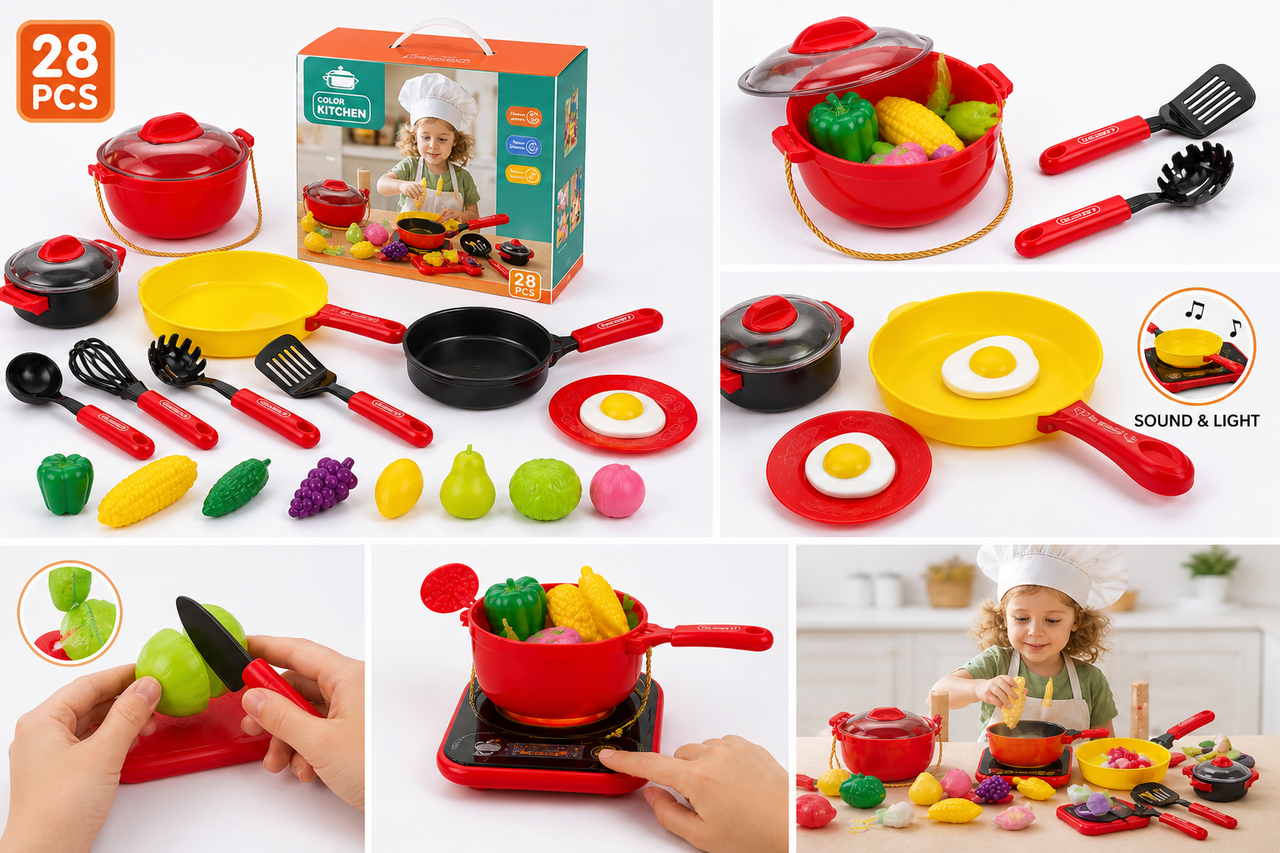 Детский кухонный набор Kitchen Set 28 пред. (3034725391)