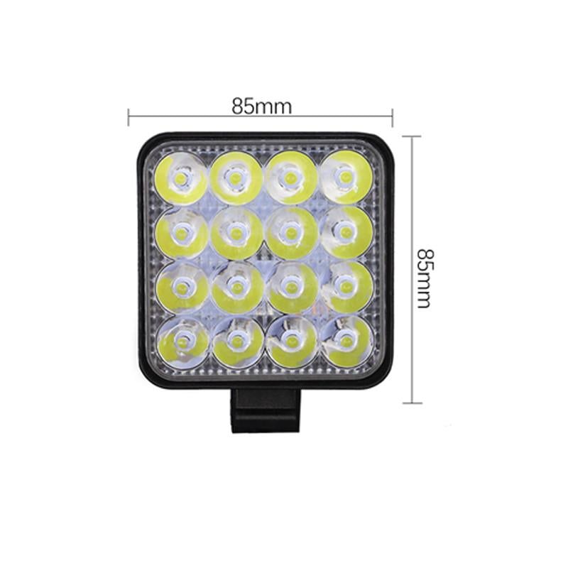 Светодиодная фара DXZ H-MINI-F-16 16 LED 48W Yellow (1588701421) - фото 5