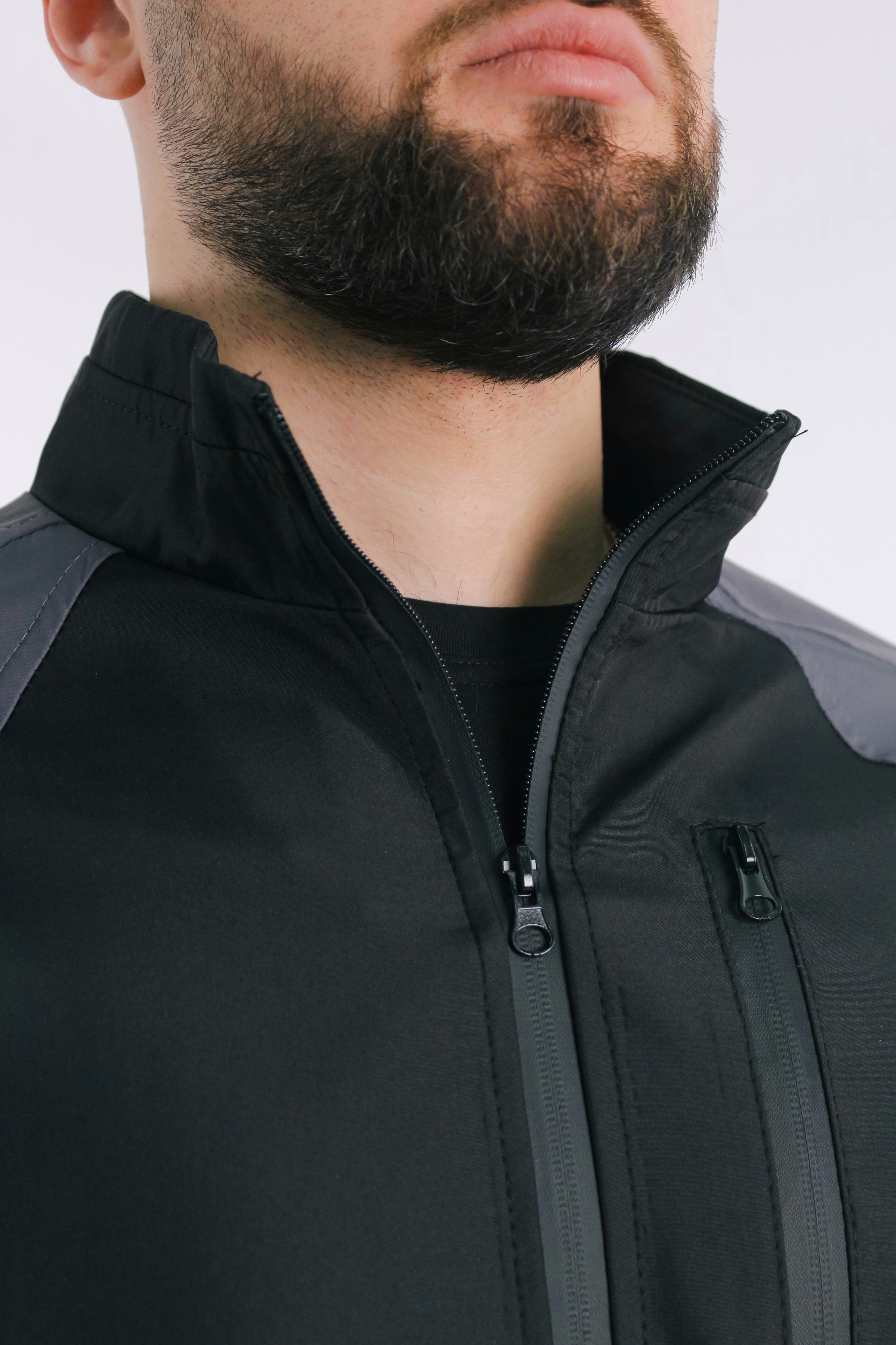 Куртка Intruder Softshell Lite iForce S Черный с серым (1589542223) - фото 7