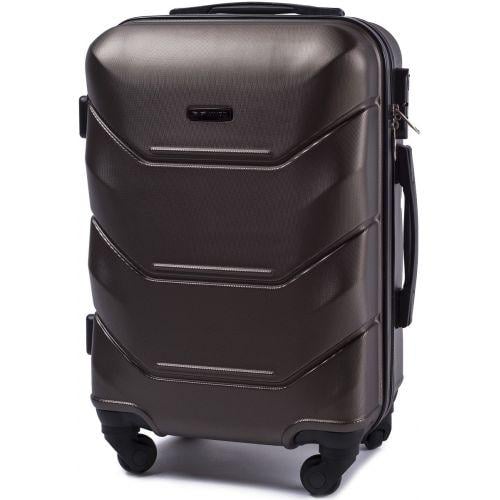 Валіза пластикова Wings 147 маленька Кавовий - фото 1 Валіза пластикова Wings 147 маленька Кавовий - фото 1