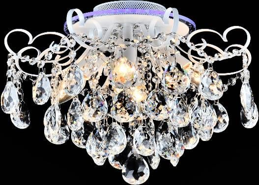 Люстра хрустальная Sirius XE 4024/4-400 на 4 лампочки с Led подсветкой