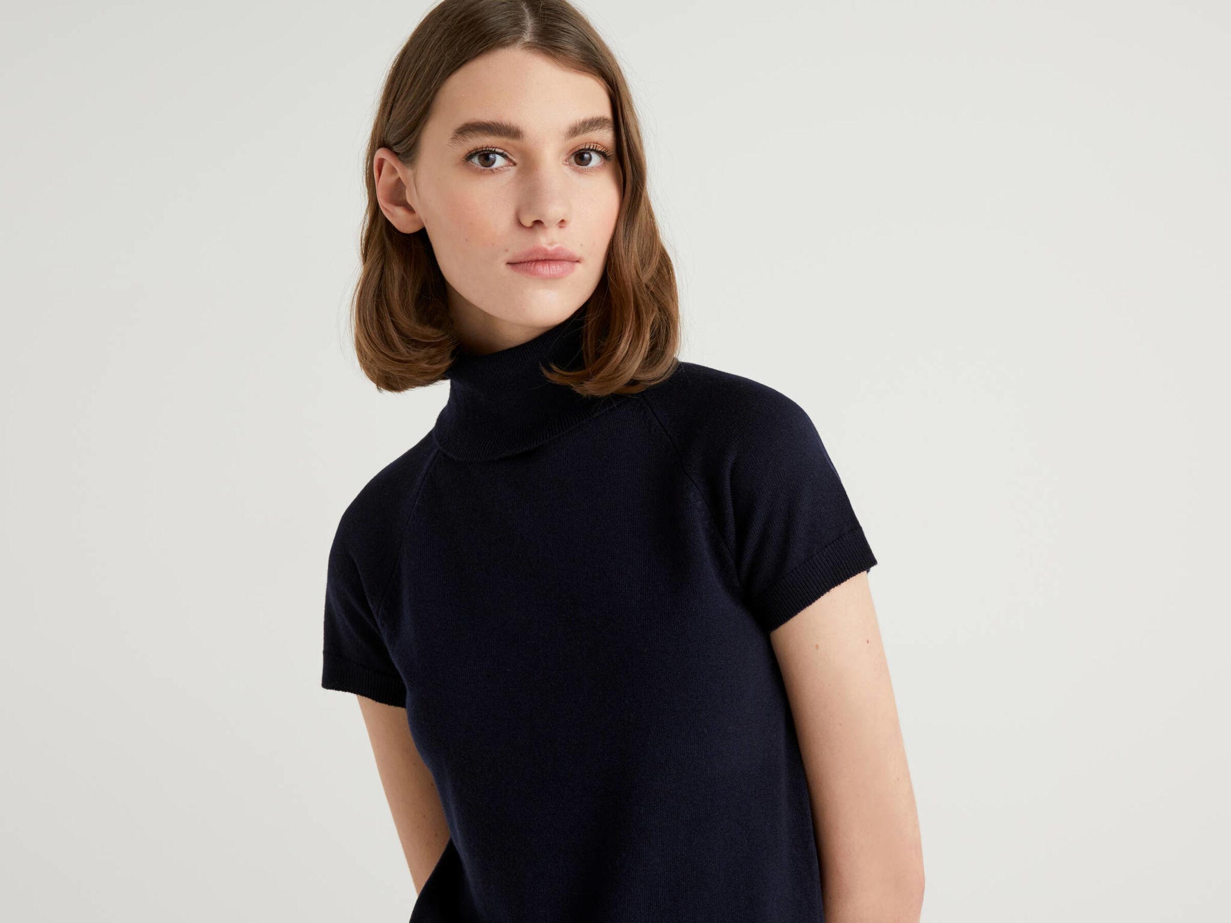 Футболка жіноча Benetton 1035e2544 XS Синій - фото 4