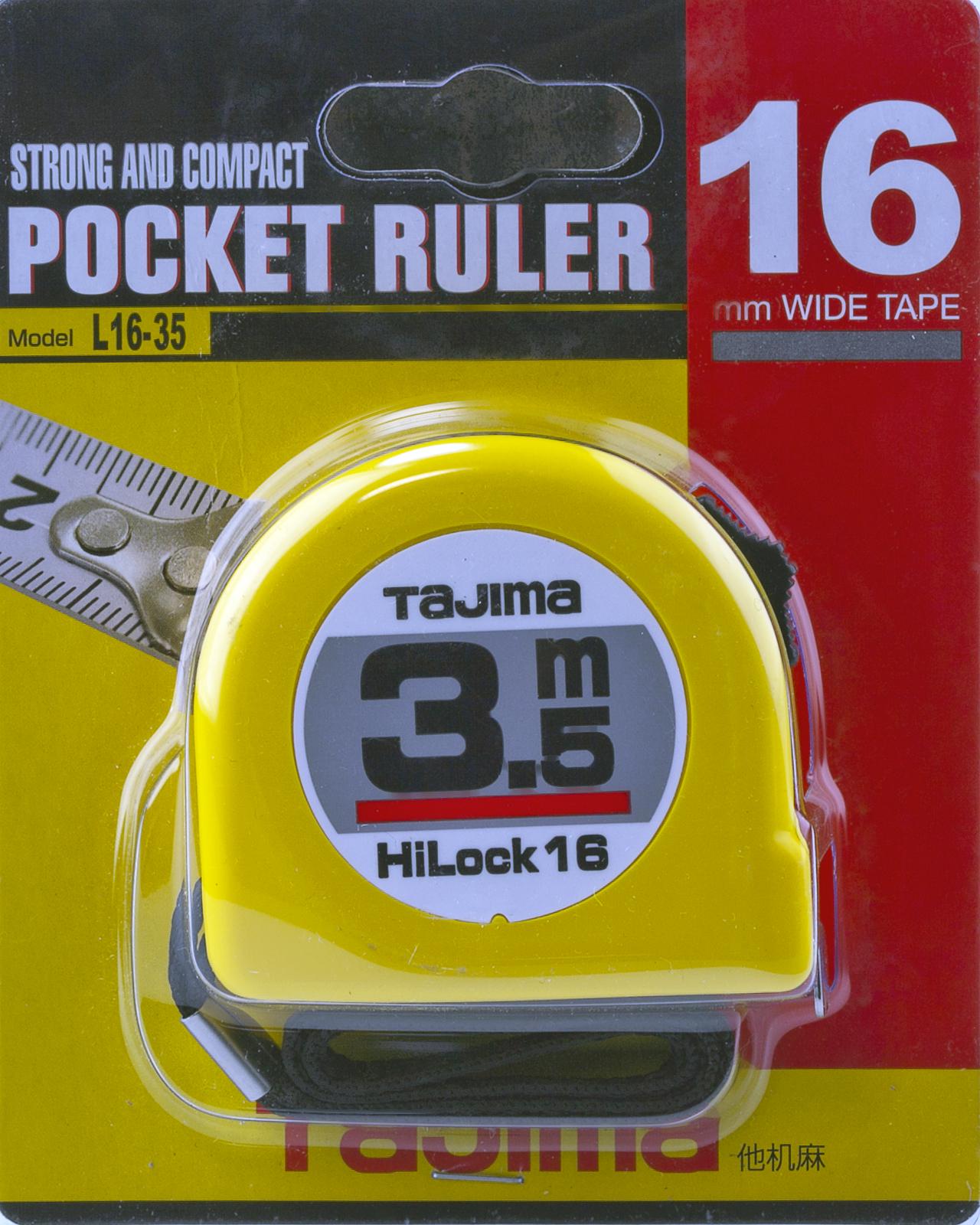 Рулетка строительная Tajima Hi Lock L16-35 3,5 м (1001-0033) - фото 5