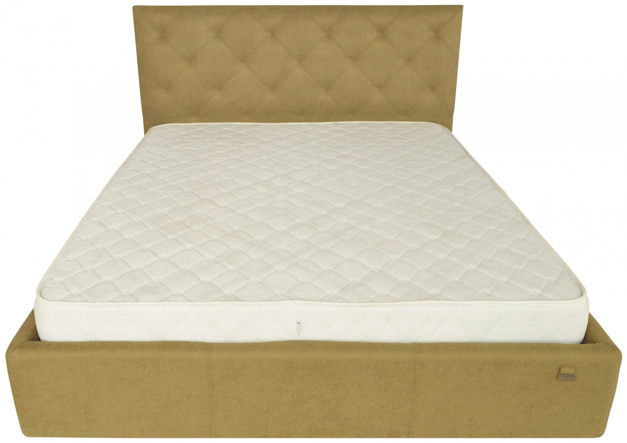 Кровать с подъемным механизмом двуспальная Bristol Comfort Fibril 17 180х200 см Оливковый