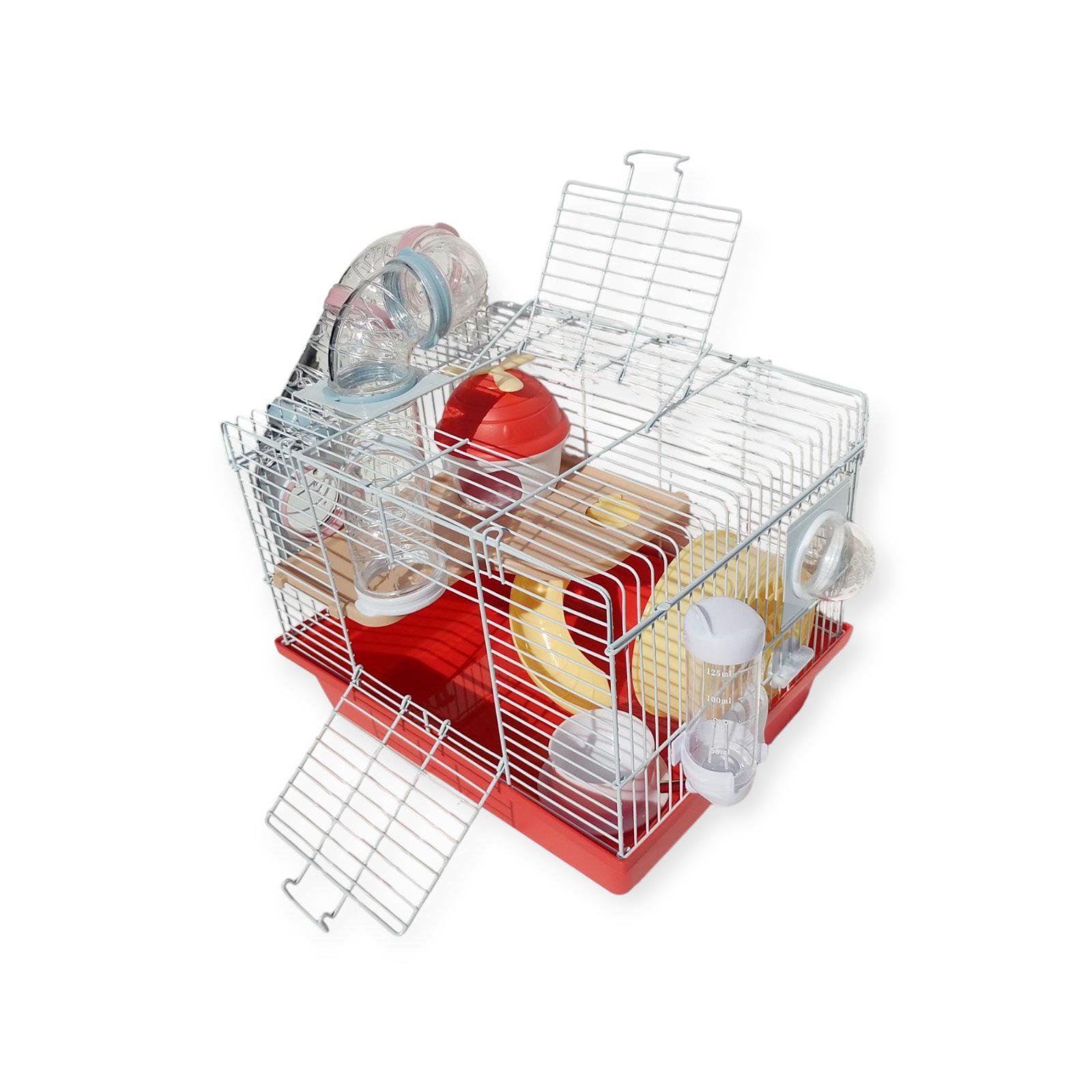 Клетка для грызунов с лабиринтом 3501 Красный (30060088) - фото 2 Клетка для грызунов с лабиринтом 3501 Красный (30060088) - фото 2