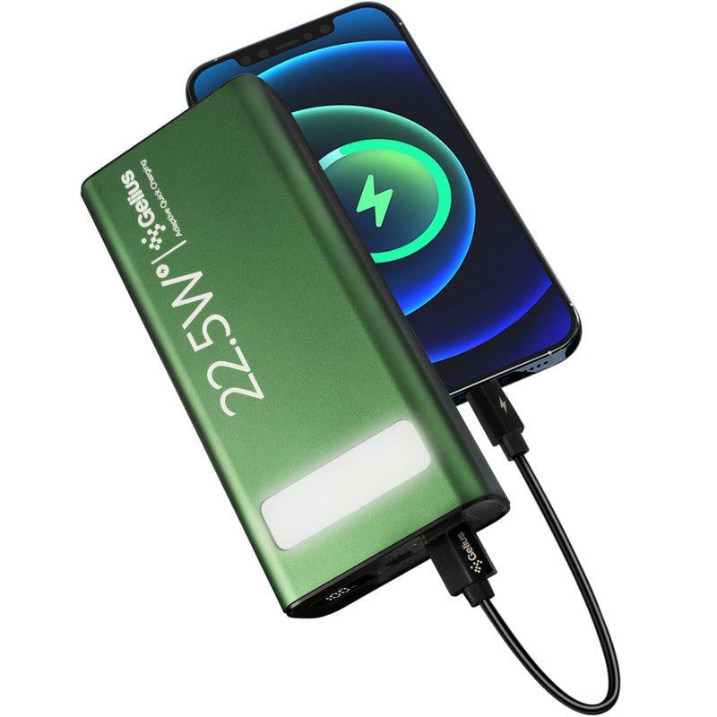 Повербанк Gelius Lightstone GP-PB300 30000 mAh QC+PD 22,5W Green (99988) - фото 3 Повербанк Gelius Lightstone GP-PB300 30000 mAh QC+PD 22,5W Green (99988) - фото 3