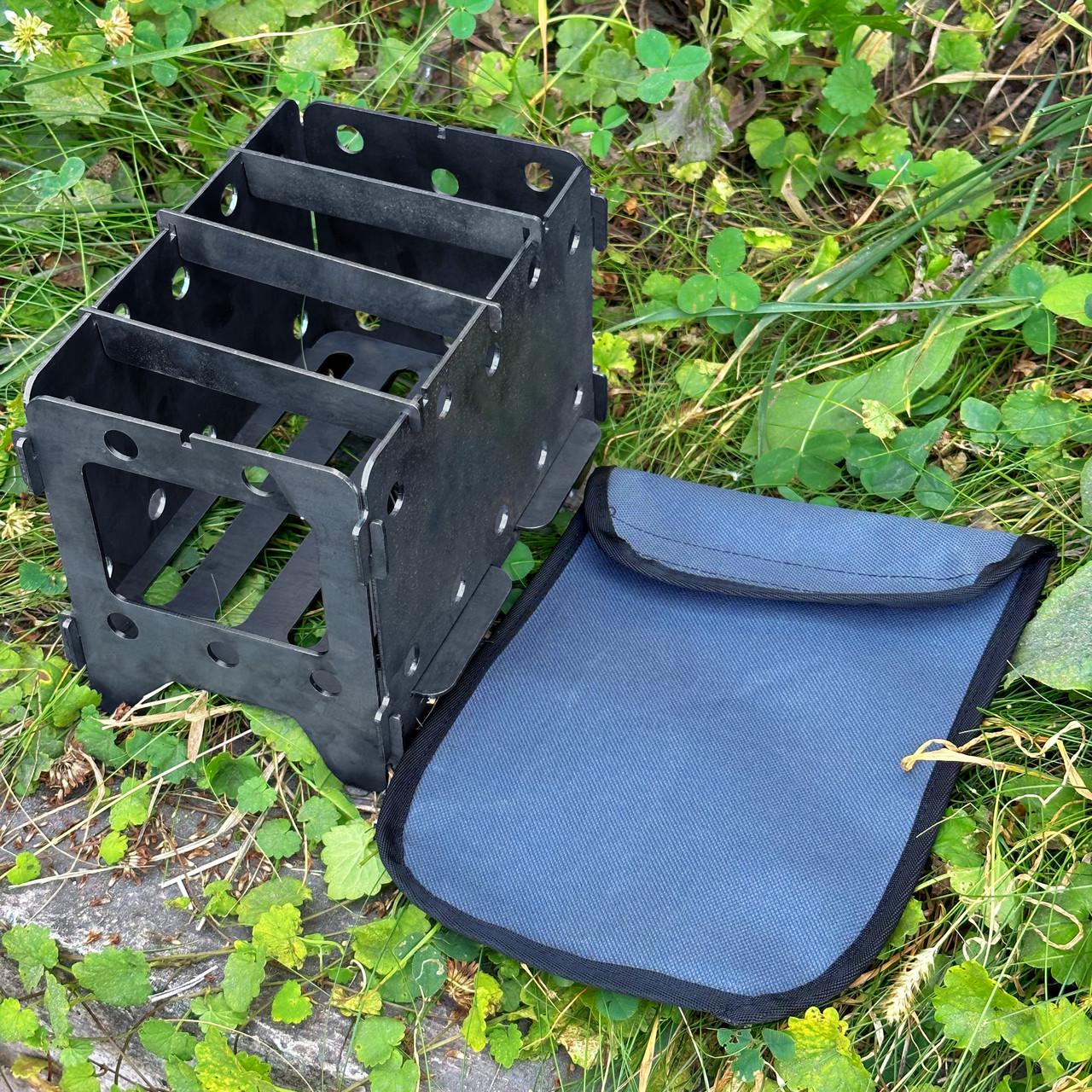 Чехол Metalzavod для печи-щепочницы большой 24х19х2 см Серый (CHHL-SHP-L) - фото 4