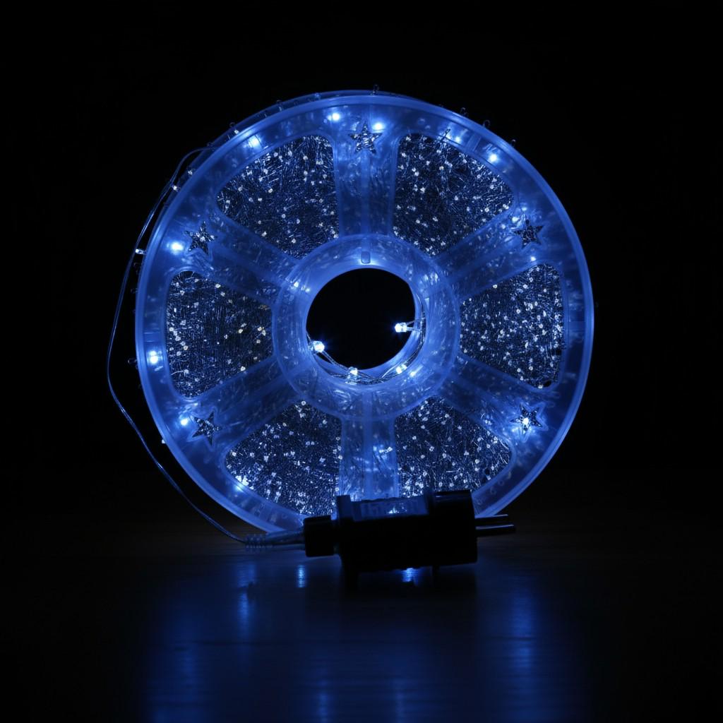 Сетевая гирлянда-нить комнатная роса хвойная лапа 50 м 1500 LED светодиодов Белый/Синий (D1500L50MWBL) - фото 1 Сетевая гирлянда-нить комнатная роса хвойная лапа 50 м 1500 LED светодиодов Белый/Синий (D1500L50MWBL) - фото 1