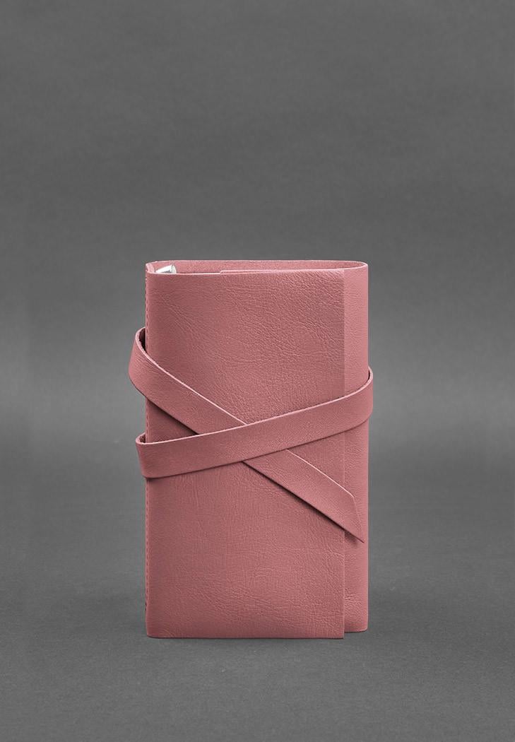 Блокнот жіночий шкіряний Софт-бук 1.0 Рожевий (A-026923)