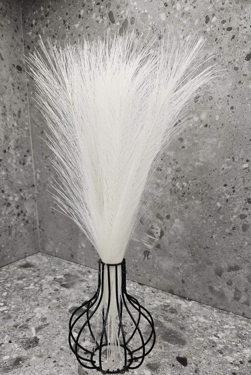 Трава штучна пампасна Букет 10 гілок Білий (2033863750) - фото 3