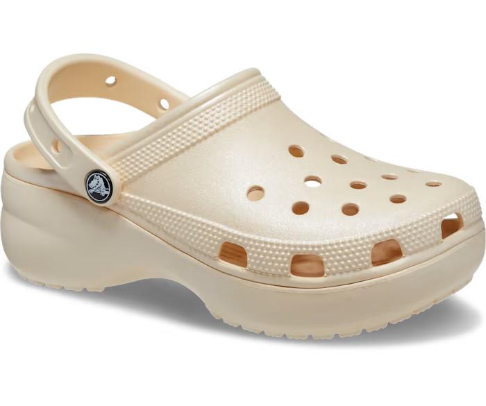 Сабо с блестками Crocs Classic Platform Shimmer р. 40-41 Vanilla (14266731) - фото 5 Сабо с блестками Crocs Classic Platform Shimmer р. 40-41 Vanilla (14266731) - фото 5