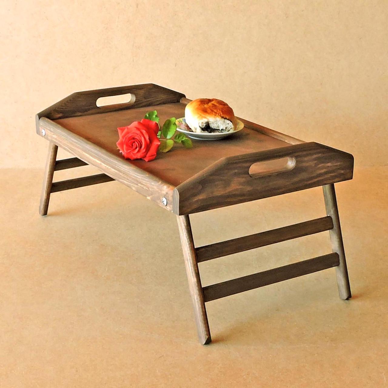 Столик-поднос для завтрака из дерева Флорида Капучино (СТП-000409)