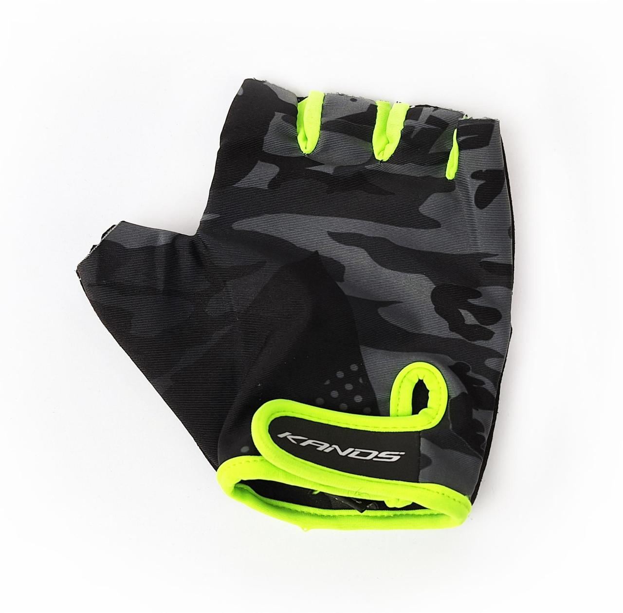 Велоперчатки Kands AL-1460 с короткими пальцами M Black/Light Green (G0000069)