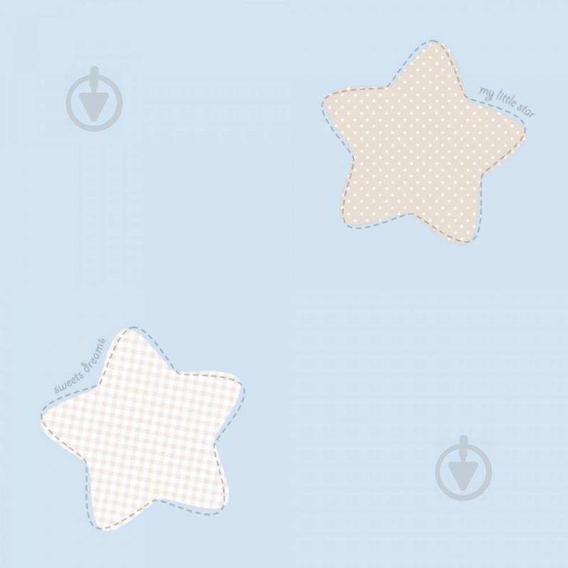 Бумажные детские обои ICH Dandino Lullaby 224-1 0.53 х 10.05 м Голубой