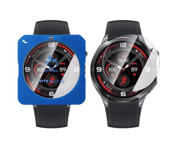Защитное стекло для смарт-часов OnePlus Watch 3/Oppo Watch X2 с рамкой для поклейки Защитное стекло для смарт-часов OnePlus Watch 3/Oppo Watch X2 с рамкой для поклейки