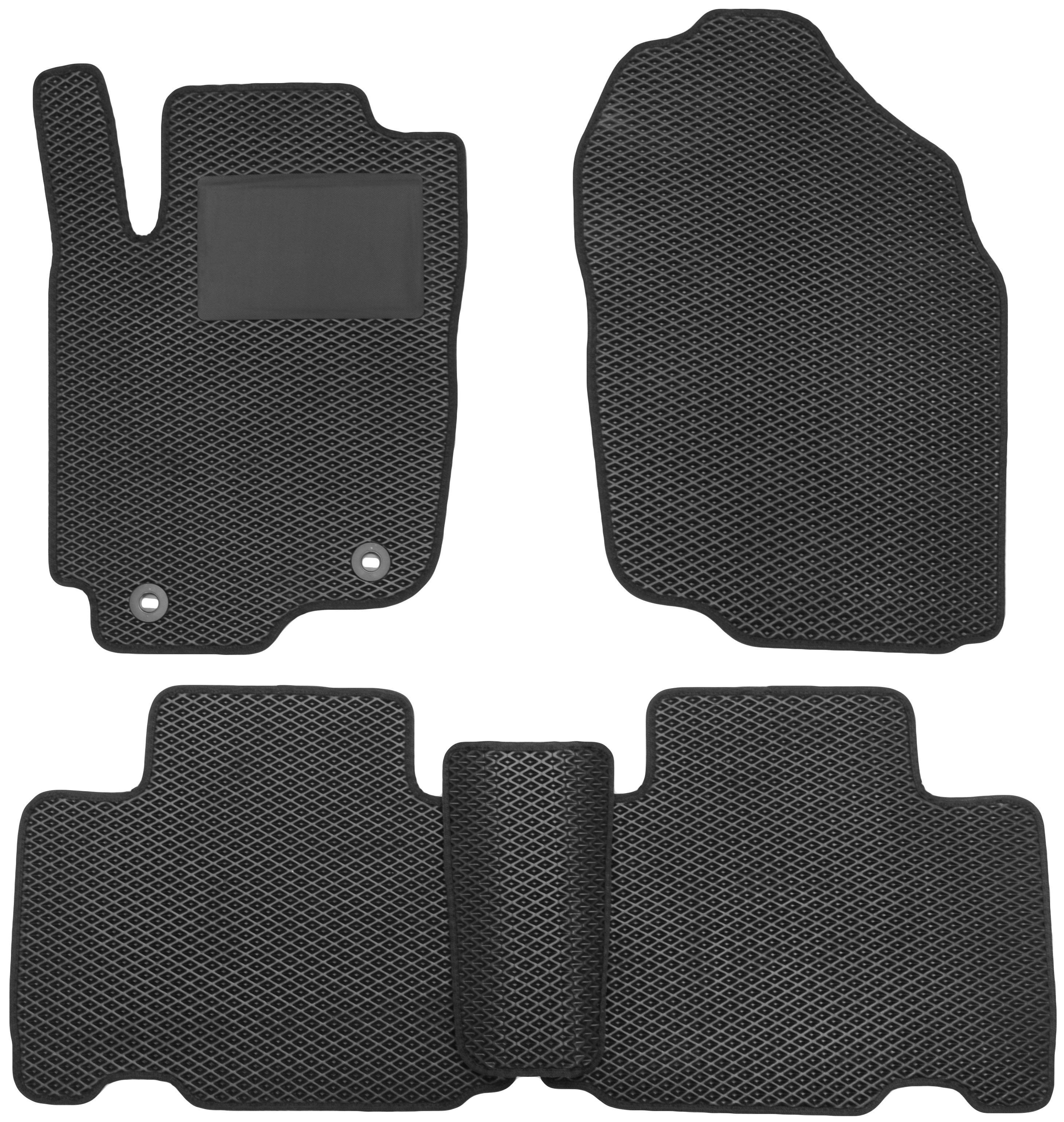 Коврики в салон для Toyota RAV4 '16-18 hybrid EVA-полимерные с подпятником Черный (177170) Коврики в салон для Toyota RAV4 '16-18 hybrid EVA-полимерные с подпятником Черный (177170)