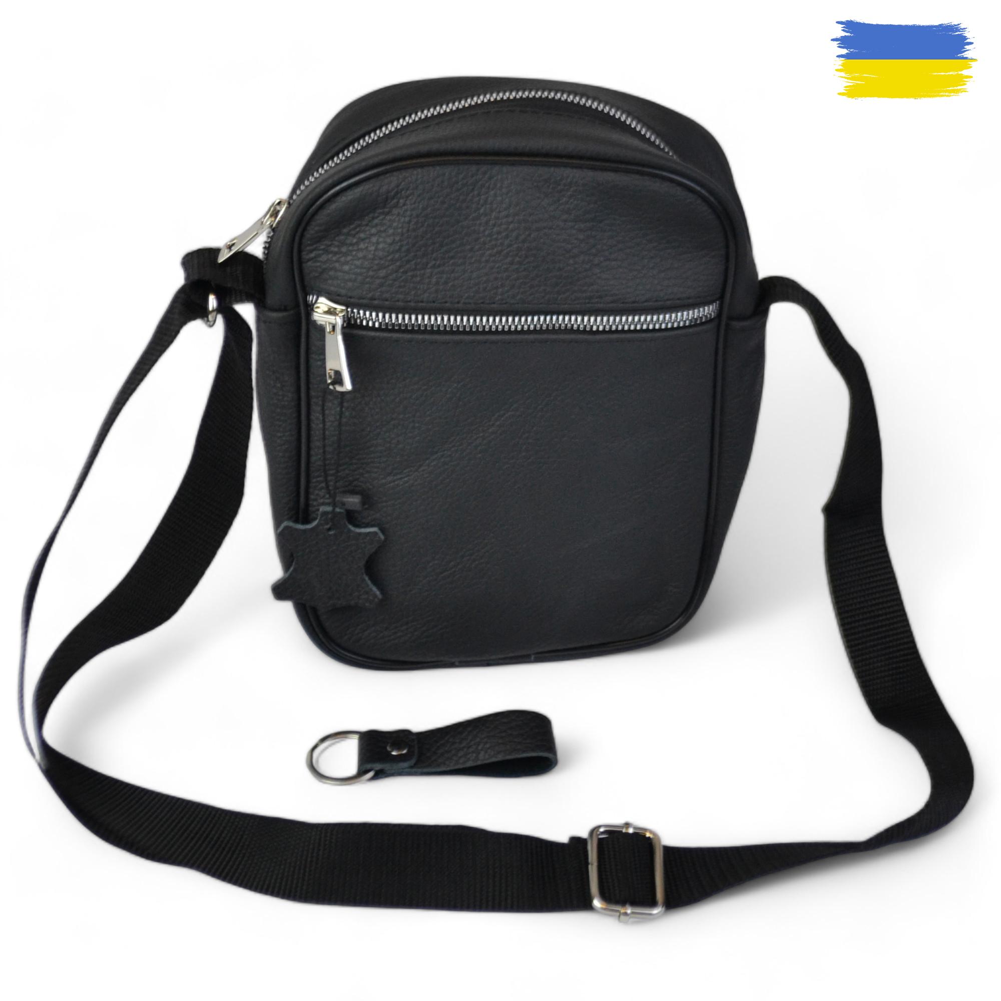 Сумка из натуральной кожи Черный (119530) - фото 4 Сумка из натуральной кожи Черный (119530) - фото 4