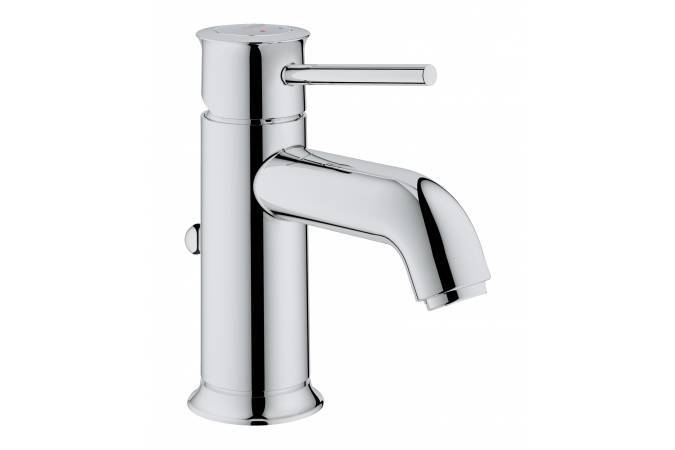 Змішувач для умивальника Grohe BauClassic з донним клапаном (23161000)