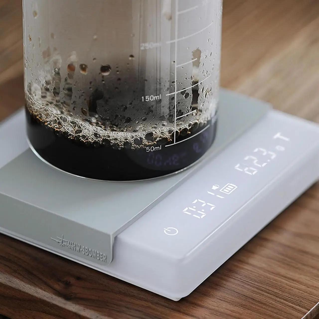 Весы для приготовления кофе MHW-3BOMBER Cube Mini для кофейни с таймером (ES6034W) - фото 4