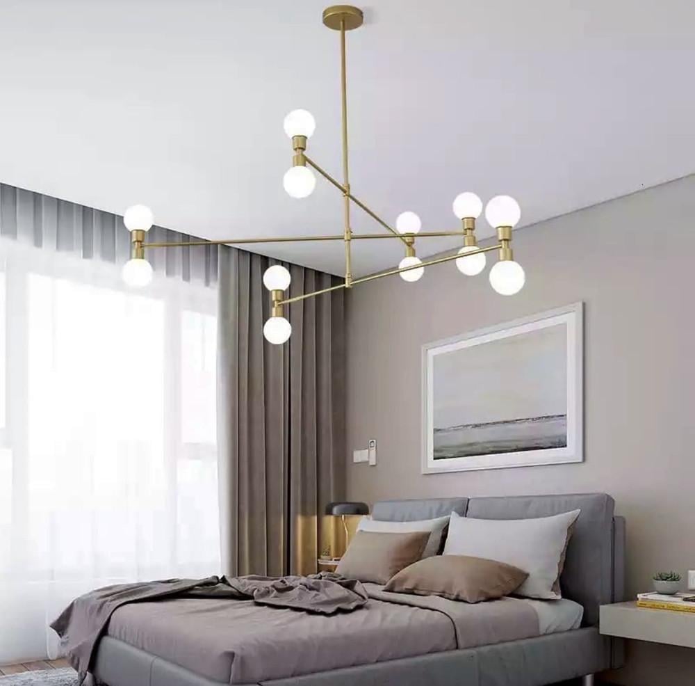 Світильник каскадний без плафонів на 12 патронів Золотий (Y 8861 X-12) - фото 1 Світильник каскадний без плафонів на 12 патронів Золотий (Y 8861 X-12) - фото 1