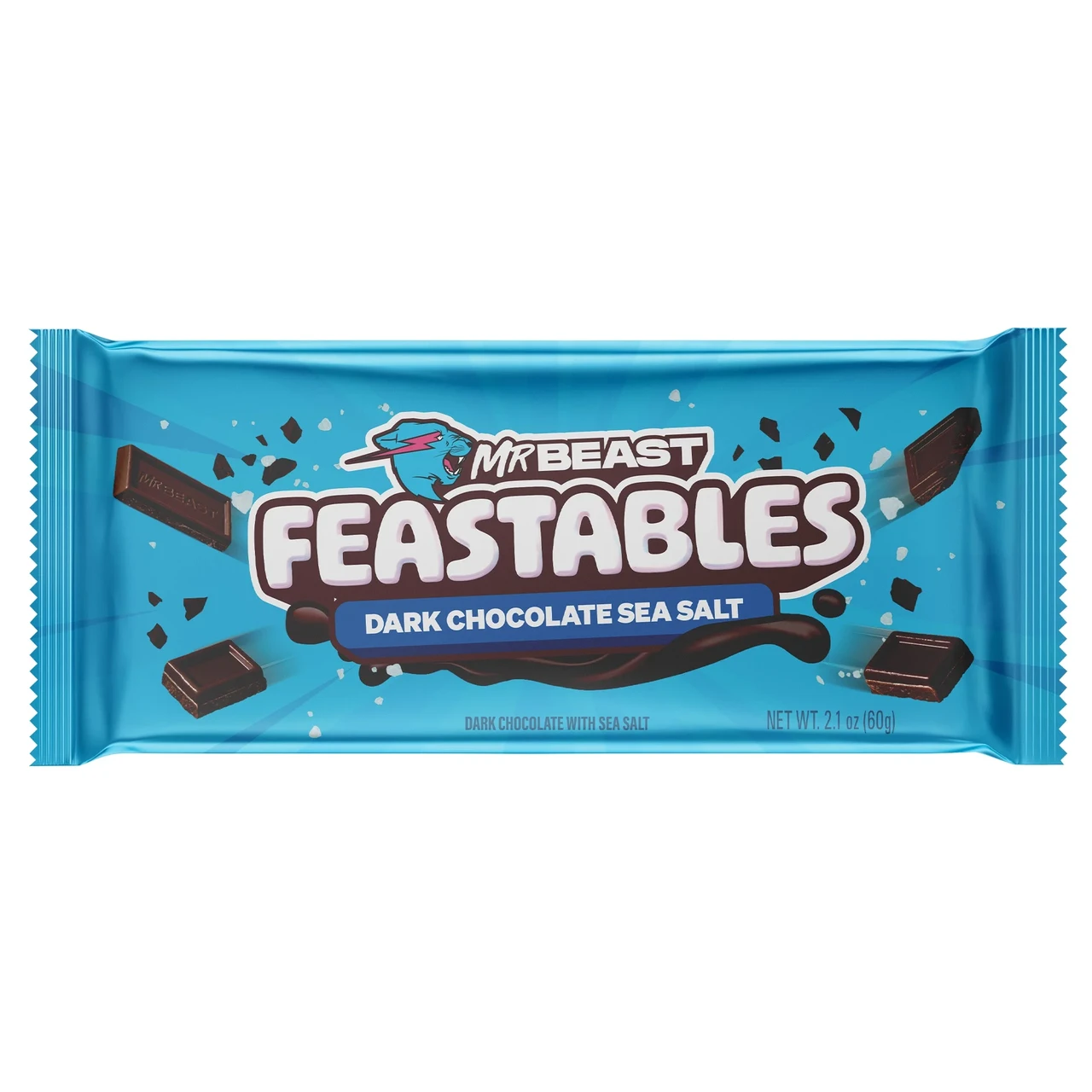 Шоколад чорний Mr Beast Feastables з морською сіллю та ароматом ванілі 60 г (2212769713) Шоколад чорний Mr Beast Feastables з морською сіллю та ароматом ванілі 60 г (2212769713)
