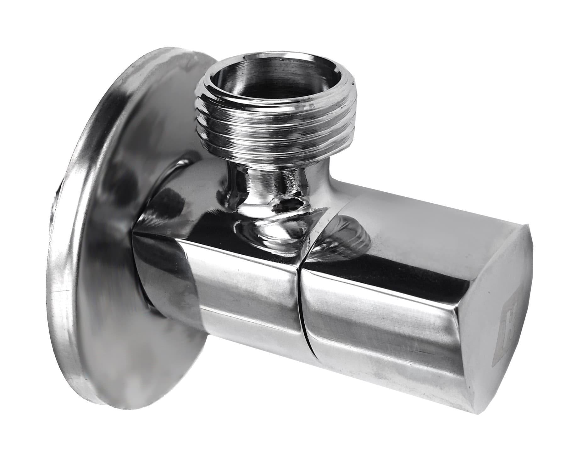 Кран для подключения сантехнических приборов RSk 1/2"x1/2" угловой Хром (RS-k-AVEX-019-006)