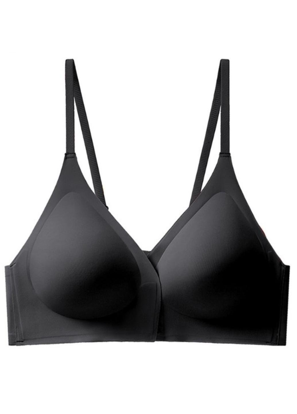 Бюстгальтер гладкий с передней застежкой Delicate 75B Черный (1748-75-03)