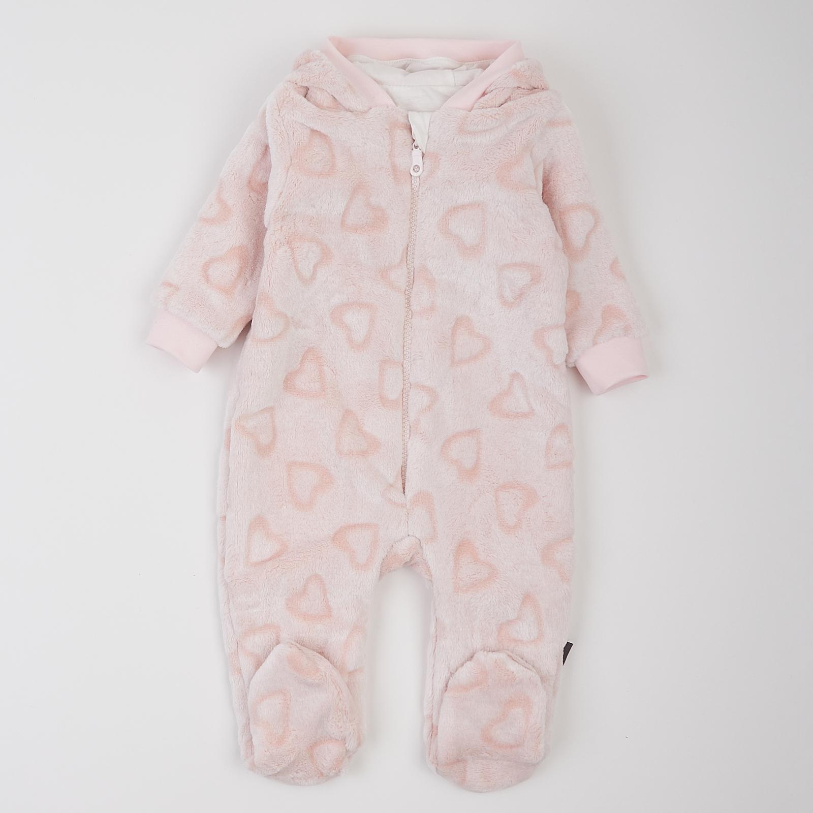 Чоловічок-комбінезон дитячий ЛяЛя 8мх081 демісезонний 62 см Рожевий (23536995)