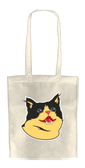 ЕКО-сумка для шопінгу CARTOON CAT SMILE ЕКО-сумка для шопінгу CARTOON CAT SMILE