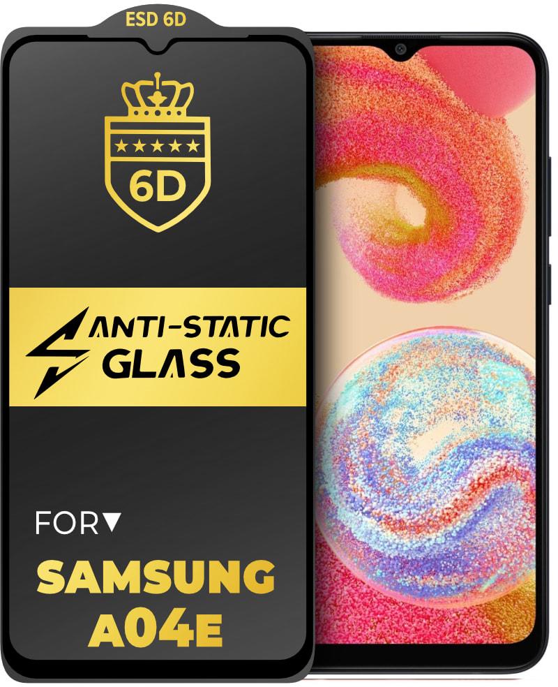 Стекло защитное 6D Anti-Static Samsung Galaxy A04e A042 Glass Shield (34228)